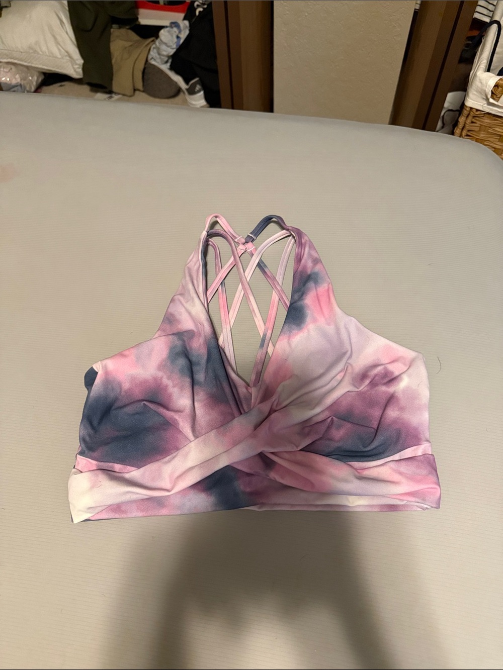 BuffBunny Revolution Candy Sports Bra - Purple Swirl Print